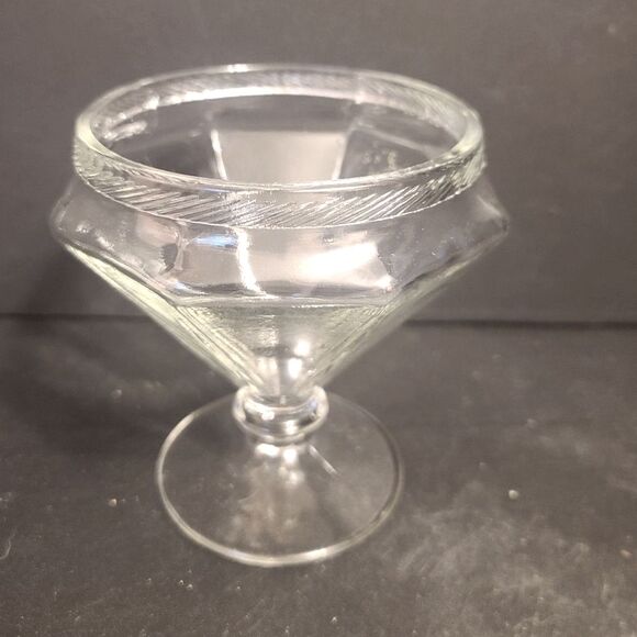 Vintage 1920s Lancaster‎ Glass Clear Glass Pedestal Candy Dish Art Deco NO Top - Picture 2 of 6